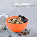 Homestockplus Unbreakable Cereal Bowls 25 OZ Microwave and Dishwasher Safe BPA-Free Bowl Dessert Bowls for Serving Soup, Oatmeal, Pasta and Salad [Set of 6]