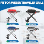 Cooking Griddle for Weber 9010001 9013001 Full Size Griddle for Weber 9020001 9030001 Flat Top Plate Insert with Grease Hole Carry Bag, Carbon Steel