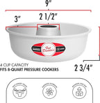 Fat Daddio's RMP-9 Anodized Aluminum Ring Mold Pan, 9 x 2 3/4 Inch, Silver