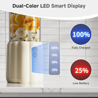 COKUNST 17Oz Portable Blender with 6 Blades, USB-C Rechargeable Personal Smoothie Maker for Shakes & Juices, Compact Mini Mixer for Home, Office & Travel