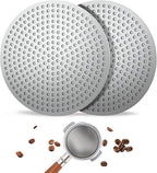 53.3mm Espresso Puck Screen 2 Pack - 3rd Generation Dual-Layer Coffee Filter Screen, 0.8mm Thick with 0.15mm Fine Mesh, Reusable Stainless Steel Espresso Filter for 54mm Portafilter Baskets