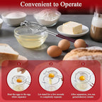 Stainless Steel Egg Separator,Egg Yolk & White Separator Tool with Long Handle,Sifting Filter Egg Divider,Kitchen Gadget for Baking Cooking