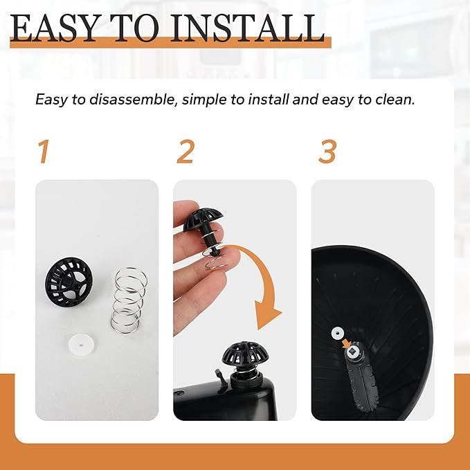 Coffee Machine Brew Basket Bottom Spring Loaded Stopper Kits Compatible with Cuisinart Coffee Makers, Coffee Maker Parts Fit for Cuisinart DCC-1200, DCC-1200BCH, DCC-1200BW Brew Basket (1 Pack)