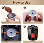 RETHONE Reusable K Cups and Coffee Pods for Keurig 1.0 & 2.0 Coffee Maker Stainless Steel Coffee Filter(2 pack)