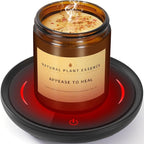 PUSEE Candle Mug Warmer, Gravity-Induction Coffee Mug Warmer for Desk with 2 Temp Settings, Auto Shut Off Coffee Cup Warmer, Beverage Warmers Heating Plate for Coffee, Tea, Milk and Candle Wax