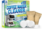 Coffee Maker Cleaner & Descaler Tablets - 24 PCS Uses for Keurig, Ninja, Breville, Delonghi, Miele, Jura and More, Coffee Machine Claening Tablets Removes Limescale -1Year Supply