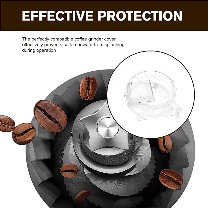 DGB-500GLID Clear Grinder Lid Replacement for Cuisinart Coffee Maker Parts & Accessories, Compatible with Coffee Grinder Replacement Parts Models DGB-500,DGB-500BK,DGB-600,DGB-625,DGB-650,DGB-600BCC
