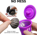 200 Count Fanativita K Cup Coffee Filters Disposable for Keurig Single Cup, Compatible with All Reusable K Cups (White)