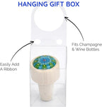 Leakproof Wine Stopper – Unique gift for Dinner Host, Wine Lover, or Housewarming – a versatile wine accessory, use for Wine or Champagne – keeps wine fresher (Green & Blue)