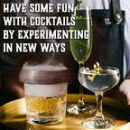 Bartender Kit with Whiskey Smoker - 13 pcs, Bamboo Stand - Bar Set with Cocktail Shaker, Bartending Kit with Essential Bar Accessory Tools, Wood Chips, Black Matte