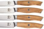 Mercer Culinary Olive Wood 4-Piece Steak Knife Set