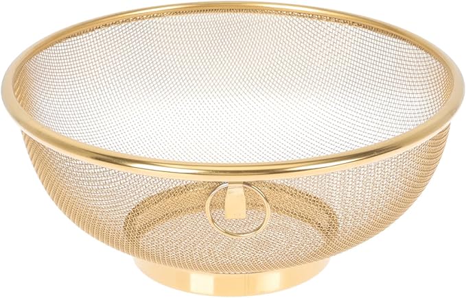 Yardwe Stainless Steel Oil Filter Slag Separator - 7.87 Inch Fine Mesh Strainer for Cooking Draining Pasta Washing Vegetables and Food Preparation
