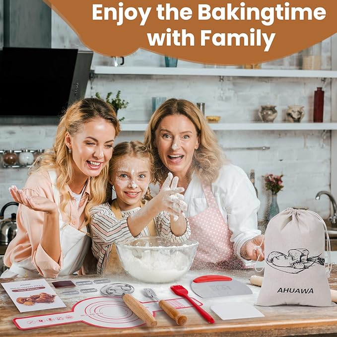Bread Making Tools with Danish Dough Whisk Set, Sourdough Bread Scoring Tool & Baking Supplies - Bread Lame, Silicone Baking Sling, Bread Bag & More, Bread Baking Supplies