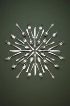 Oneida Silverware Set For 8, Dover 45-Piece Fine Flatware Set with Serving Utensils, Service For 8, 18/10 Stainless Steel, Ornate Pattern, Dishwasher Safe, Knives Spoons & Forks Set (Silver 45 Pieces)