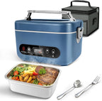 Cordless Electric Lunch Box,100W Self Heating Lunch Box,5 Cups Calentador De Comida Portatil,Multi-Mode Automatic Heating,Suitable For Office/Outdoor Use,Comes With An Insulated Bag And Utensils