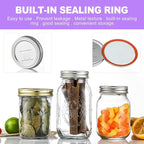 24-Pack 70 MM Regular Mouth Canning Jar Lids - Food Grade Metal Mason Jar Lids, Airtight Leak-Proof Seal Lids Regular Mouth, Fits Ball and Kerr Jars for Home Canning