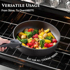 JEETEE 20 Pcs Pots and Pans Set Non Stick, Titanium Nonstick Cookware Set with Detachable Handle, Induction Kitchen Cookware Sets with Removable Handle, Camping RV Cooking Set, Oven/Dishwasher Safe