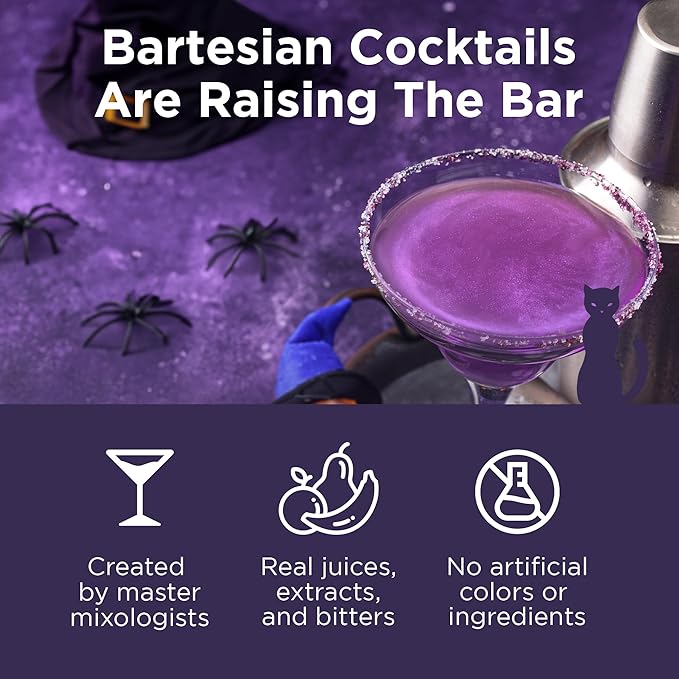 Bartesian Witch's Heart Halloween Cocktail Capsules for Cocktail Machine – Home Bar Mixology Cocktails Mix Capsule Set To Use With the Bartesian Premium Cocktail Drink Maker Machine – Pack of 16