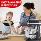 Pouring Shield for KitchenAid 6-7Qt Bowl Lift Stand Mixer (for Stainless Steel Bowls Only), Splash Guard Mixers Bowl Cover for Kitchen aid 6-7Qt Accessories and Attachments (Clear)