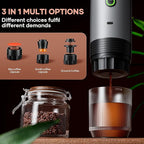 kejector Portable Coffee Maker Espresso Machine for Travel Nano Car Coffee Maker Compatible with Ground Coffee & Capsule for RV, Hiking Camping Office, Travel Espresso Maker Electric Coffee Machine