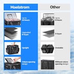 Maelstrom Soft Sided Cooler Bag, 30/40 Can Collapsible Insulated Ice Chest, Large Leakproof Camping & Travel Cooler for Kayaking & Beach