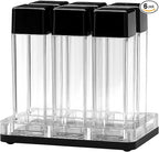 Normcore 6 Tubes Coffee Bean Cellars with Stand & Hopper - Single Dose Coffee Bean Vaults - Espresso Bean Storage Set - One-Way Exhaust Valve - Capacity 25-28g