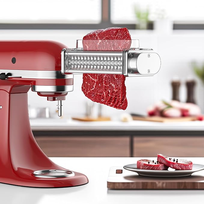 Meat Tenderizer for Kitchenaid Mixer, For Kitchen Aid Meat Tenderizer Attachment for Kitchenaid Stand Mixer, Fully Transparent Food Grade Plastic Cover by Hozodo