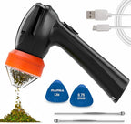 Mamba Lite 0.75g Orange All Plastic Head USB Electric Herb Grinder. Small Portable Herbal Machine & Spice Mill for the Kitchen