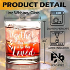 kunlisa and So Together They Built a Life They Loved Whiskey Glasses, Wedding Gifts for Newlyweds Couples, 10 oz Drinking Rocks Glasses for Women Men Whisky Cocktail Scotch Bourbon Liquor
