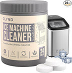 Nickel Safe Ice Machine Cleaner and Descaler 24-Pack Countertop Ice Maker Cleaner Tablets – No Residue, Unscented, Non-Corrosive Formula for Commercial, Nugget, and Home Machines