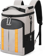 ANILD 30 Cans Cooler Backpack Soft Insulated Leak Proof for Men and Women, 2 Insulated Compartments Portable Backpack for Travel, Camping, Beach and Picnic