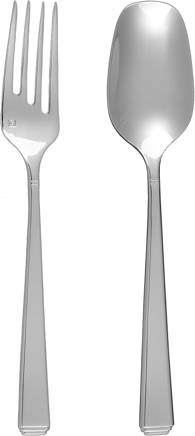 Fortessa Scalini 18/10 Stainless Steel Flatware Serving Fork, 9-Inch