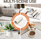 Large Stone Dish Drying Mats for Kitchen Counter, 24"(L)×16"(W) Collapsible Diatomaceous Earth Mats, Eco-Friendly Absorbent Dish Drying Mat for Dishes Bottles Cups, Match Any Countertop