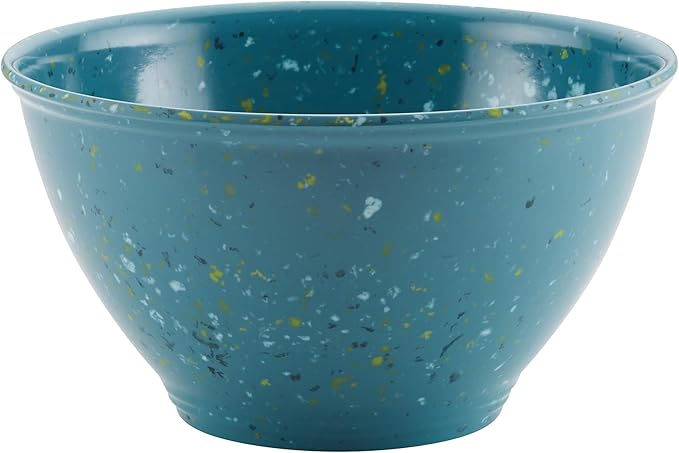 Rachael Ray Accessories Kitchen Pantryware Multi Purpose/Salad Serveware/Melamine Garbage Bowl, 4 Liters, Agave Blue