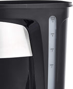 Amazon Basics Coffee Makers, 5-Cup Coffee Machines with Reusable Filter, Coffee Pots, Black & Stainless Steel