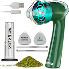 Mamba Loader XL 2g Green USB Electric Herb Grinder. Small Portable Metal Herbal Machine & Spice Mill for the Kitchen