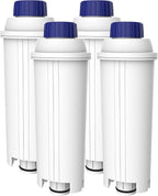 AQUA CREST Coffee Water Filter, Compatible with De'Longhi® Filter, DLS C002 De'Longhi® Water Filter, ECAM/EPAM/ETAM All Series, EC680, 4 Packs