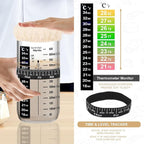 Sourdough Starter Kit, Baking Supplies Set with 2 Banneton Proofing Baskets, 24oz Sourdough Jar, Silicone Pastry Mat, Bread Sling and Essential Tools for Bread Making