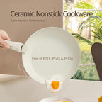 21PCS Pots and Pans Set Ceramic, Pots and Pans Set Non Stick, Removable Handle, Stackable, Nonstick Cookware Set, Non Stick for Cooking