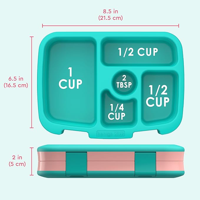 Bentgo Kids Prints Leak-Proof, 5-Compartment Bento-Style Kids Lunch Box - Ideal Portion Sizes for Ages 3-7, Durable, Drop-Proof, Dishwasher Safe, & PFAS & BPA-Free Materials (Llamas)