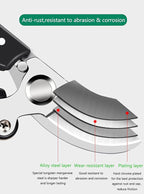 Garden Shears, Japanese Pruning Shears for Heavy Duty, Flowers Herbs Grapes Plant and Branch Cutters, Clippers, Trimmers, Scissors (Green)