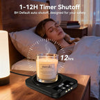 Coffee Mug Warmer & Mug Set for Desk, Electric Coffee Cup Warmer with 16oz Heated Mug, Temperature Control Smart Coffee Heater with Auto Shut Off & 9 Temp Settings, Gifts for Men Women, Black