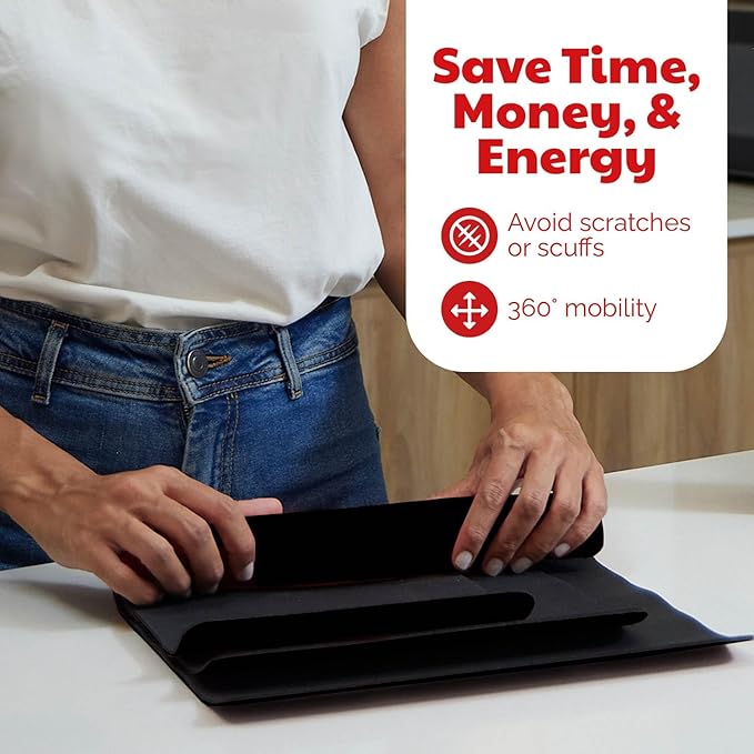 3 Pack Heat Resistant Mats for Countertop – Heat Pad Protector & Appliance Sliders for Kitchen – Cut to fit, Compatible with Ninja, Cuisinart, KitchenAid, Keurig & More