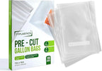 TYPLASTICS Vacuum Sealer Bags for Airtight Food Storage, 1 Gallon Pre-Cut Bags, 100 Count