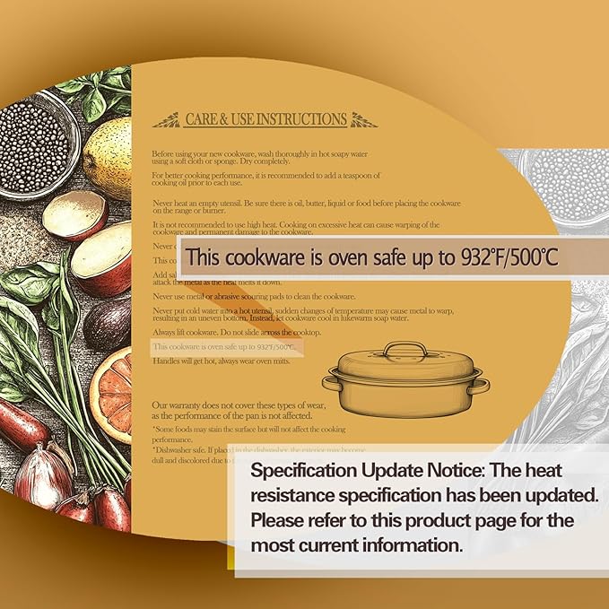 13” Enamel Roaster With Lid Oval Roasting Pan For Oven with 11"Inner Diameter Broiler Pan Suitable For Dining With Two People High Temperature Resistance Dishwasher Safety Gift Idea for Christmas