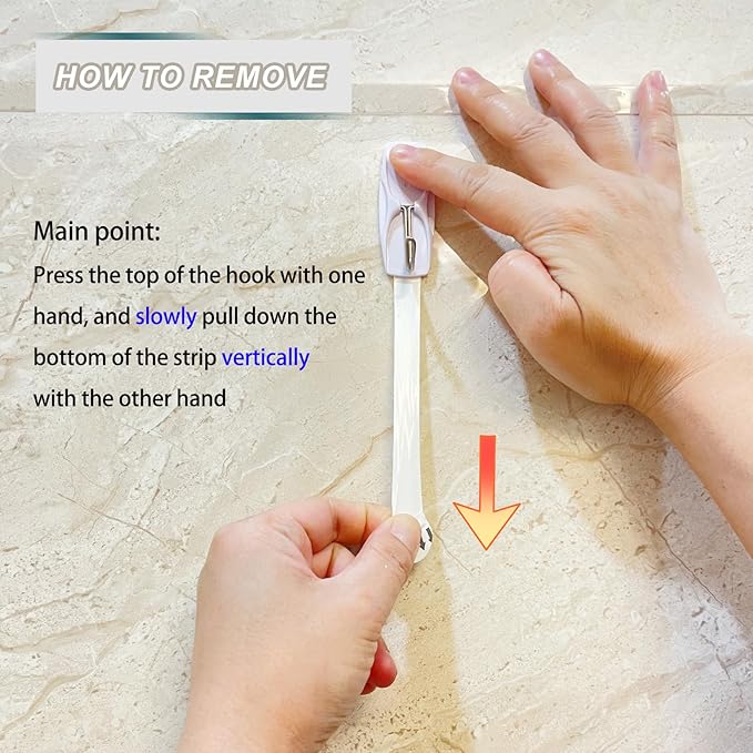 25 Small Wall Hooks for Hanging, with 30 Removable Strips, Clear Hanger Hooks, Damage-Free Utility Hooks with Adhesive Strips, Wire Toggle Wall Hook for Key, Hat, Decor, Door, Clear, Value Pack