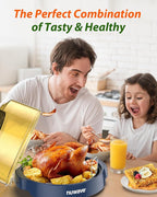 Nuwave Oven Pro Plus Air Fryer, Infra-Red Countertop, 2025 Advanced Convection, No Defrosting or Preheating, Cook Fresh or Frozen, Durable Power Dome, 100 Presets & 50 Memory, PFAS Free, Dark Blue