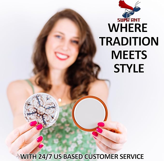 Supa Ant Thickest Canning Lids Wide Mouth (50 Pcs.) Food Grade Tin Can Lids for Canned Food - Buckle Proof & Rust Proof Lid for Canning Kit for Wide Mouth Mason Jars (White Pearls) Canning Supplies