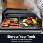 Utheer Nano-Ceramic Half Griddle for Ninja FlexFlame PG300,Professional-Grade Nonstick Half-Size Griddle Plate with Grease Drain,Rust-Resistant,BBQ Breakfast & Camping,Fit Ninja FlexFlame XSKHLFGRIDLE