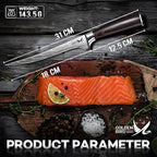 Golden Bird Professional Boning Knife - Hand Forged Fish Fillet Knife, 7" Meat Knives HC Steel Deboning Knives for Meat Poultry Cutting with Curved Sharp Edge, Gifts for Men